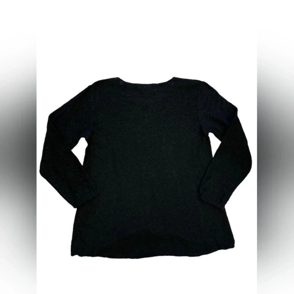 Shannon Passero Knit Sweater Black Flare High Low Womens Size Small. - Picture 5 of 9